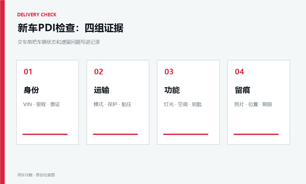 新车PDI检查是什么？交车前把检测项目和遗留问题核对清楚